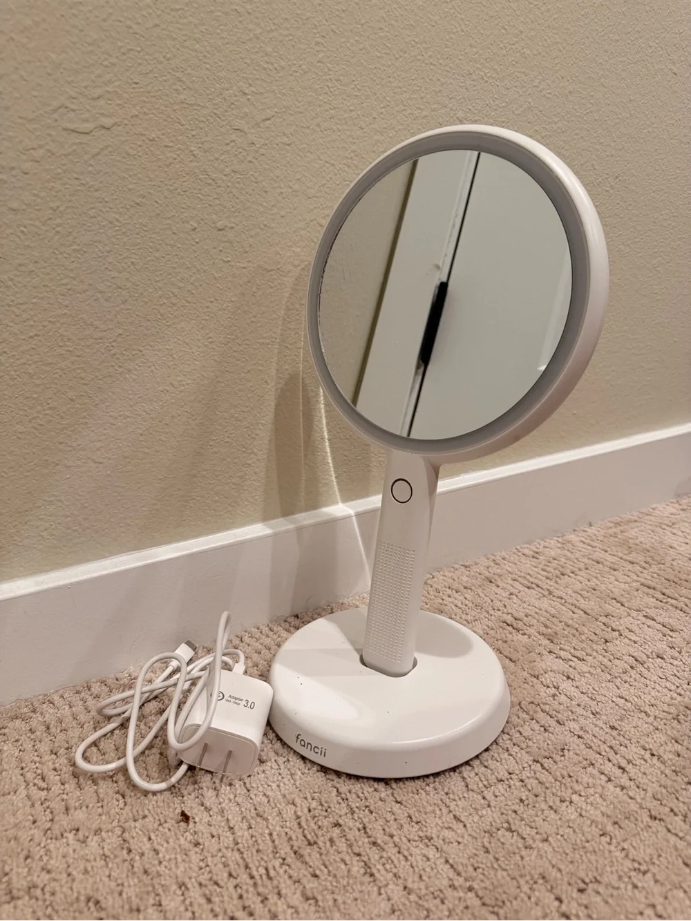 Fancii White LED Vanity Mirror with Adjustable Stand